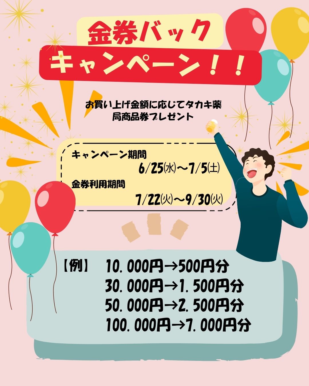 【金券バックキャンペーン開催】